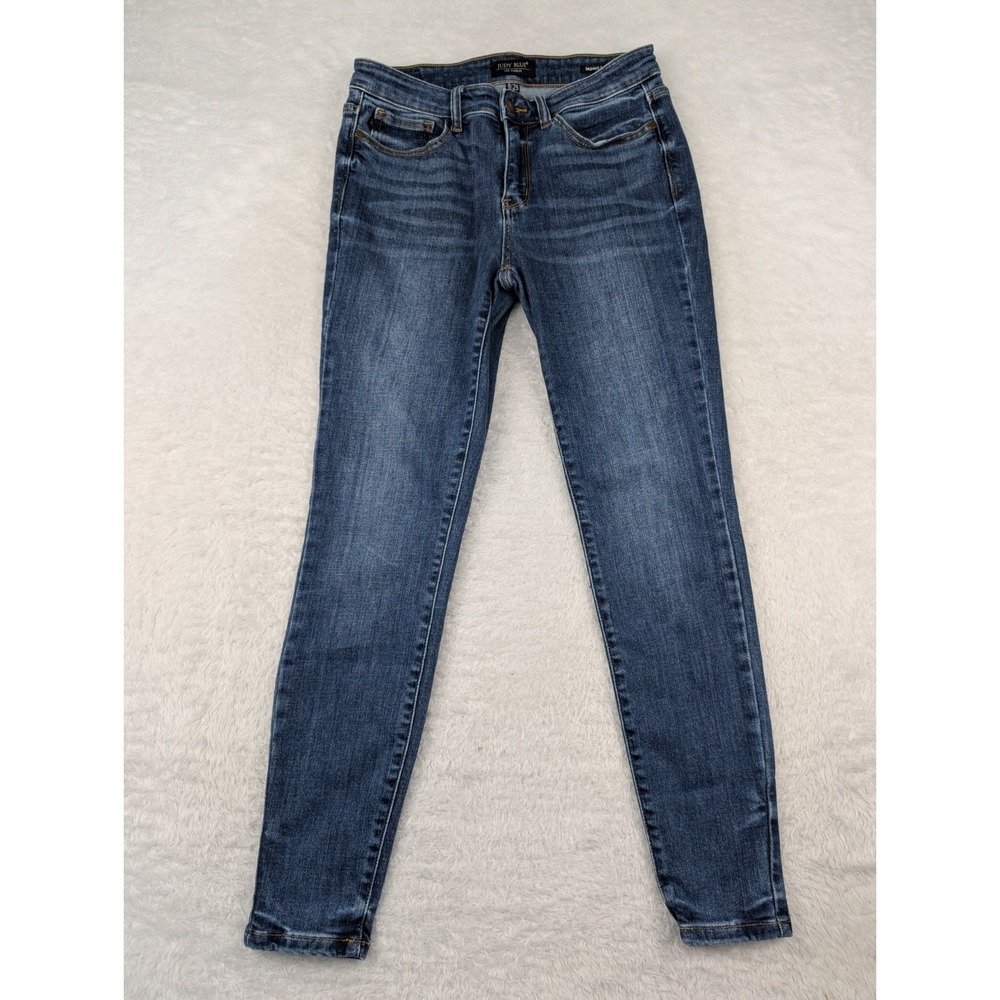 Judy Blue Skinny Fit Women's Jeans Size 9/29 (30x28) Med Wash Blue Denim
